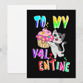 Zu meinem Valentinstag Ankündigung (Vorne/Hinten)