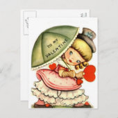 Zu meinem Valentinstag Feiertagspostkarte (Vorne/Hinten)