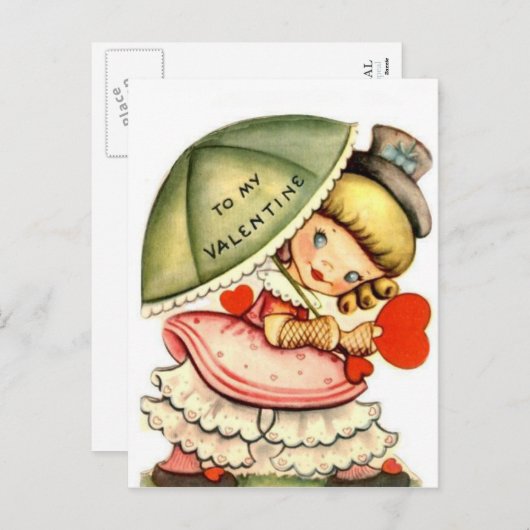 Zu meinem Valentinstag Feiertagspostkarte (Vorne/Hinten)