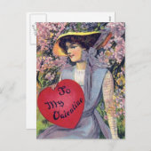 Zu meinem Valentinstag Feiertagspostkarte (Vorne/Hinten)