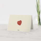 Zu meinem Valentinstag Karte (Rückseite)