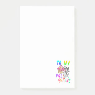 Zu meinem Valentinstag Post-it Klebezettel