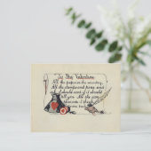 Zu meinem Valentinstag Postkarte (Stehend Vorderseite)