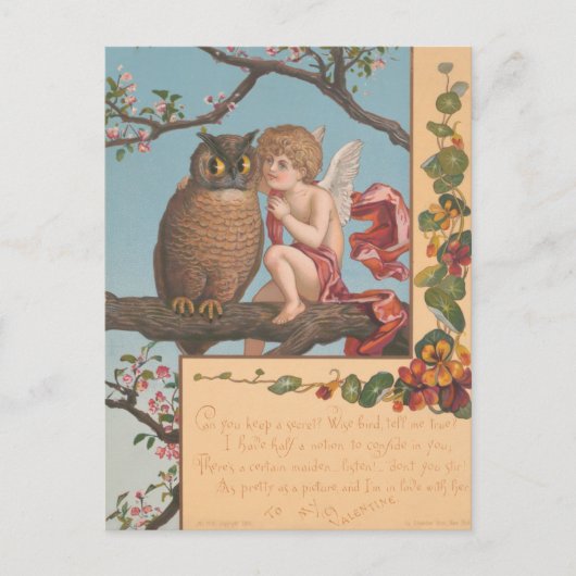 Zu meinem Valentinstag Postkarte (Vorderseite)