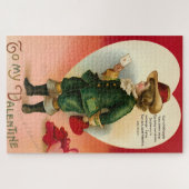 Zu meinem Valentinstag Vintager Viktorianischer Va Puzzle (Horizontal)