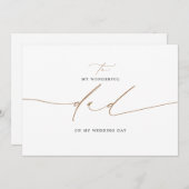 Zu meinem Vater an meinem Hochzeitstag Elegant (Vorne/Hinten)