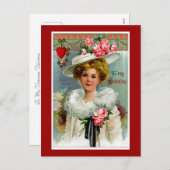 Zu meinem viktorianischen Valentine Feiertagspostkarte (Vorne/Hinten)