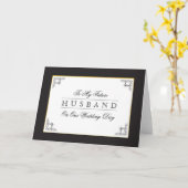 Zu meinem zukünftigen Ehemann an unserem Hochzeits Karte (Gelbe Blume)