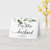 Zu meinem zukünftigen Ehemann von Bride am Hochzei Karte (Gelbe Blume)