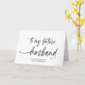 zu meinem zukünftigen Ehemann von Bridge am Hochze Karte (Gelbe Blume)