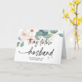zu meinem zukünftigen Ehemann von Bridge am Hochze Karte (Gelbe Blume)