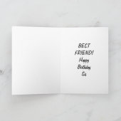 ZU MEINEM ZWEI/BESTEN FREUND GEBURTSTAG KARTE (Innenseite)