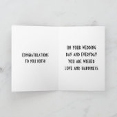 ZU MEINEM **ZWEI BRUDER** AM WOHNTAG KARTE (Innenseite)