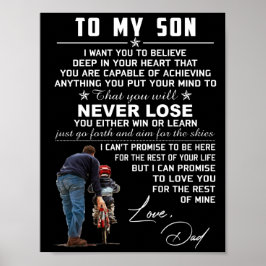 Zu meinen Son-Zitaten Poster