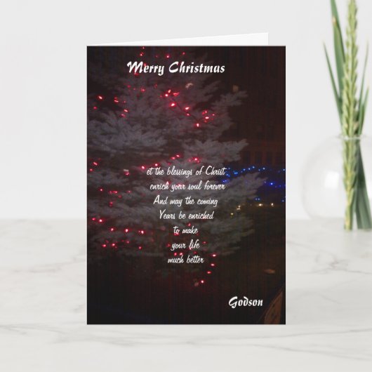 zu meinen Weihnachtskarten Feiertagskarte (Vorderseite)