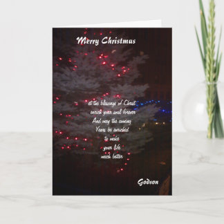 zu meinen Weihnachtskarten Feiertagskarte