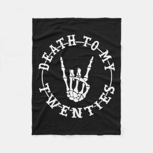 Zu meinen zwanziger Jahren 30. Geburtstag Skeletto Fleecedecke