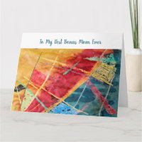 Zu meiner besten Bonus-Mama je Wasserfarbe + Wachs