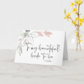 zu meiner Braut und meinem Hochzeitstag heiraten Karte (Gelbe Blume)