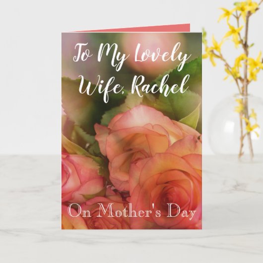 Zu meiner Ehefrau am Muttertag Karte (Gelbe Blume)