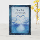 Zu meiner Ehefrau an unserem Hochzeits-Tag Karte (Gelbe Blume)