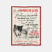 Zu meiner Ehefrau Blanket Fleecedecke (Vorderseite)