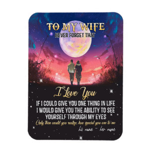 Zu meiner Ehefrau Brief an meine Ehefrau Liebe v Magnet