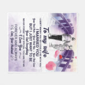 Zu meiner Ehefrau ein wunderschönes Geschenk zum G Fleecedecke (Vorderseite (Horizontal))