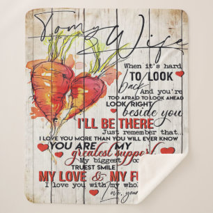 Zu meiner Ehefrau  Feriendekoration   Auf meinen E Sherpadecke