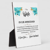 Zu meiner Ehefrau Fotoplatte (Seite)