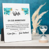 Zu meiner Ehefrau Fotoplatte (Seite)