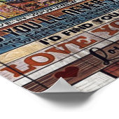 Zu meiner Ehefrau Geburtstagsgeschenk , Poster (Ecke)