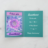 Zu meiner Ehefrau - glücklicher 12. Jahrestag Karte (Innenseite)