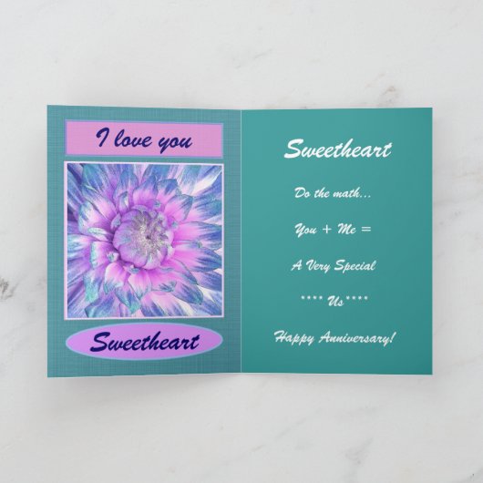 Zu meiner Ehefrau - glücklicher 25-jähriger Geburt Karte (Innenseite)