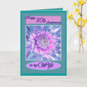 Zu meiner Ehefrau - glücklicher 30-jähriger Geburt Karte (Gelbe Blume)