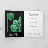 Zu meiner Ehefrau - glücklicher Jahrestag Karte (Innenseite)