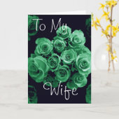 Zu meiner Ehefrau - glücklicher Jahrestag Karte (Gelbe Blume)