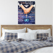 zu meiner Ehefrau. Ich werde immer bei dir sein Leinwanddruck (Insitu (Schlafzimmer))