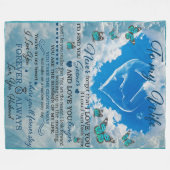 Zu meiner Ehefrau im Himmel Liebe Sie Fleecedecke (Vorderseite (Horizontal))