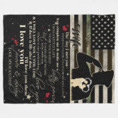 Zu meiner Ehefrau Liebe  Fleecedecke (Vorderseite (Horizontal))