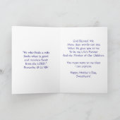 Zu meiner Ehefrau Mütter Tag Karte (Innenseite)