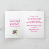 Zu meiner Ehefrau Mütter Tag Karte (Innenseite)