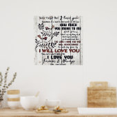 Zu meiner Ehefrau | WOHNGESTALTUNG | An meine Ehef Poster (Küche)