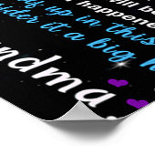 Zu meiner Enkelin Butterflies Geburtstagsgeschenki Poster (Ecke)