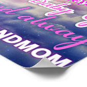 Zu meiner Enkelin Butterflies Geburtstagsgeschenki Poster (Ecke)