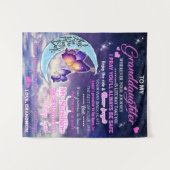 Zu meiner Enkelin Butterflies Geburtstagsgeschenki Wandteppich (Vorderseite (Horizontal))