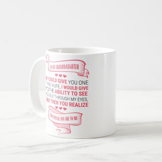 Zu meiner Enkelin Kaffeetasse (Vorderseite Links)