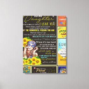 Zu meiner Enkelin Sunflower Geburtstagsgeschenk Id Leinwanddruck