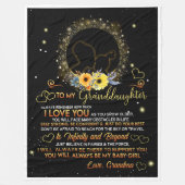 Zu meiner Enkelin wirst du immer ein kleines Mädch Fleecedecke (Vorderseite)