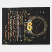 Zu meiner Enkelin wirst du immer ein kleines Mädch Fleecedecke (Vorderseite (Horizontal))